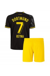 Borussia Dortmund Giovanni Reyna #7 Babytruitje Uit tenue Kind 2022-23 Korte Mouw (+ Korte broeken)
